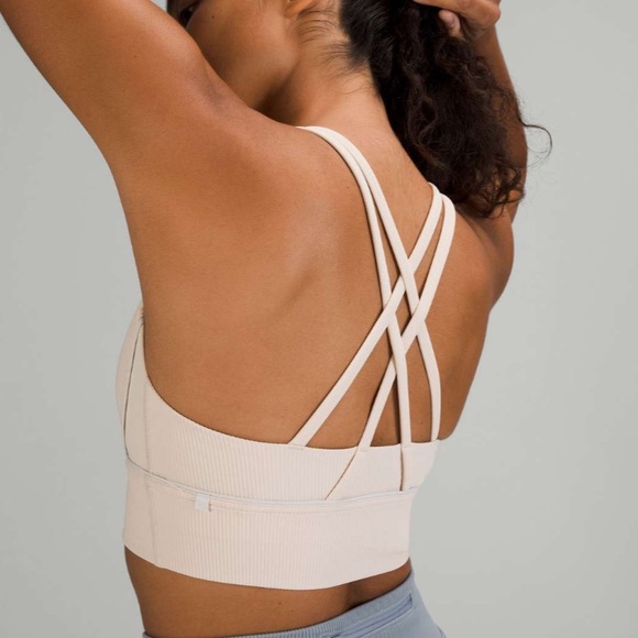 EUC energy longline bra ribbed chantilly size 6 lululemon - Picture 10 of 14